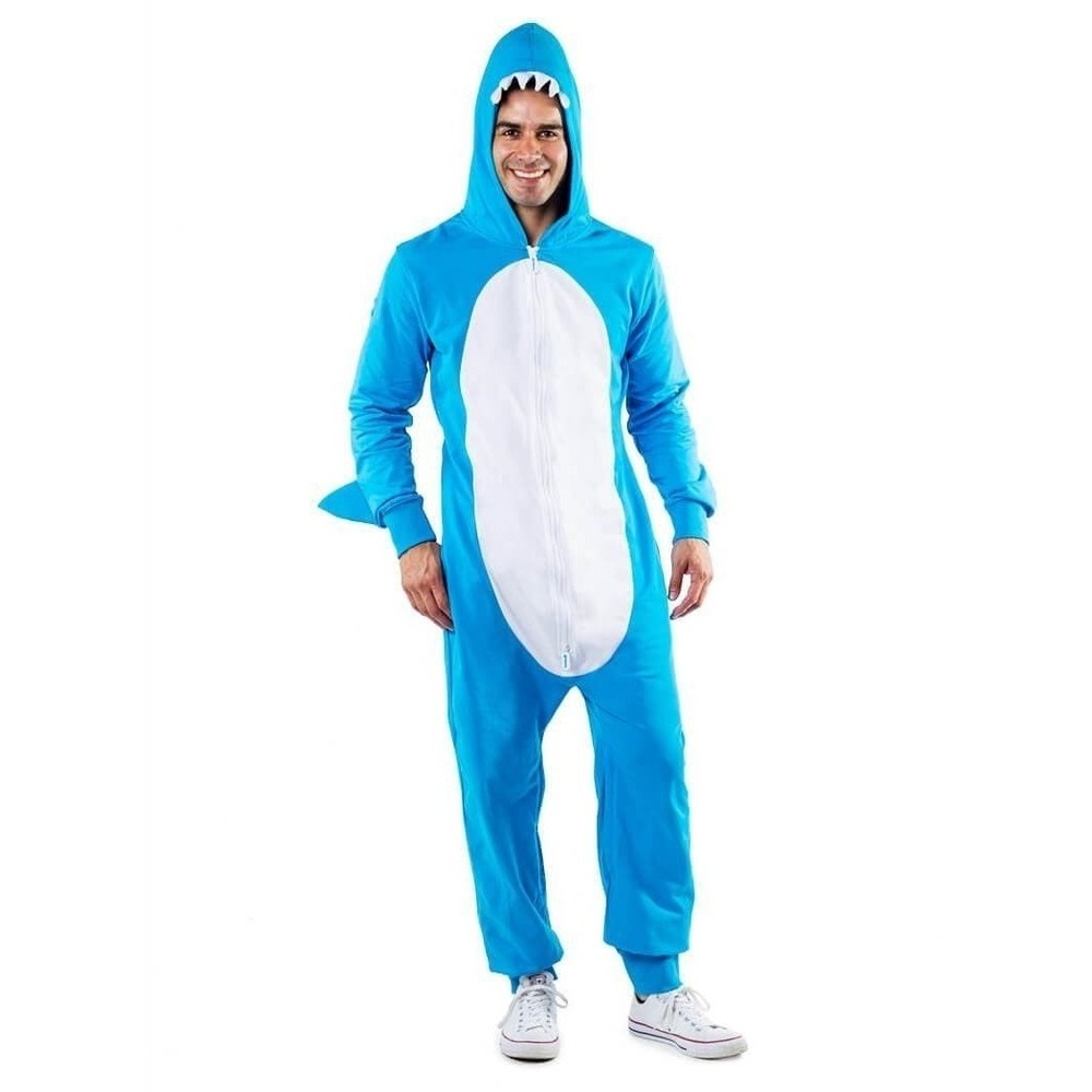 Tipsy Elves Shark Jumpsuit XS Mens Unisex Halloween Costume 🎃